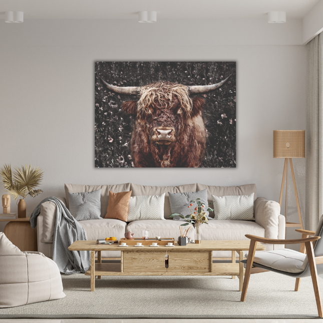 Aluart schilderij 'Schotse Hooglander'