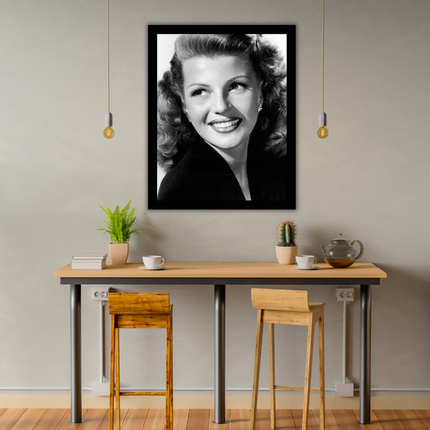 Ingelijste poster  'Rita Hayworth''