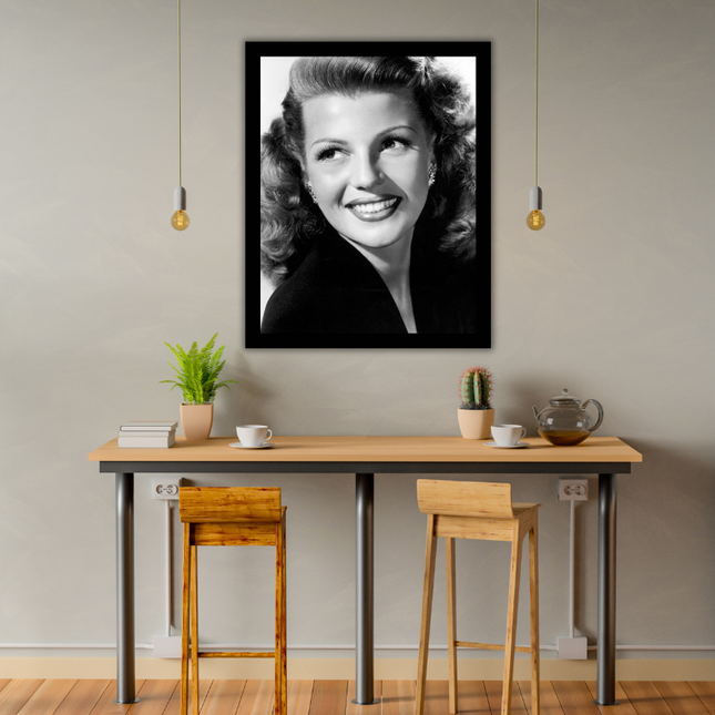 Ingelijste poster  'Rita Hayworth''