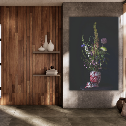 Aluart schilderij 'Kleurrijk boeket'