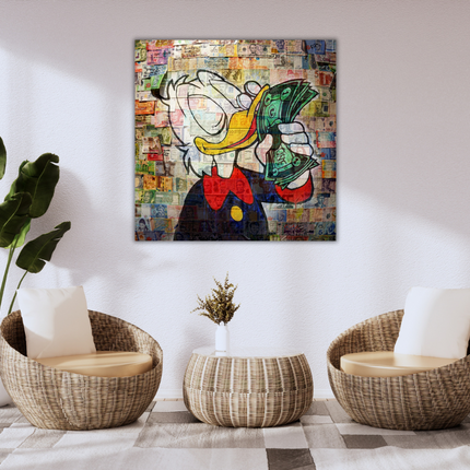 Aluart schilderij 'Dagobert Duck'