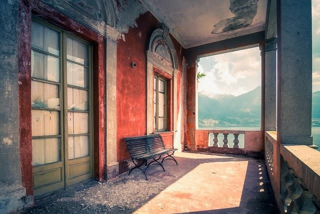 Aluart schilderij van Truus Nijland 'Casa di Castorada'