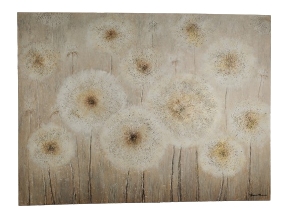 Canvas schilderij 'Paardenbloemveld'