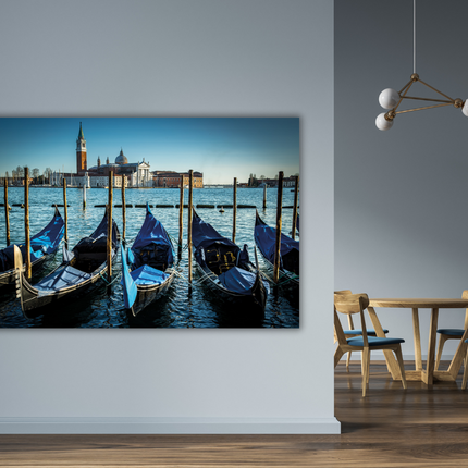 Aluart schilderij 'De gondels van Venetië'