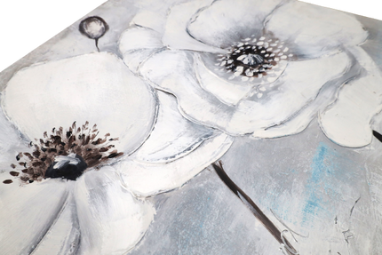 Canvas schilderij 'Abstracte bloemen'