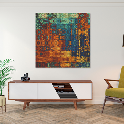 Aluart schilderij 'Colorful geometric pattern'