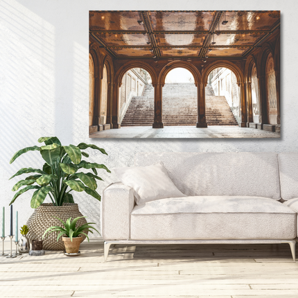 Aluart schilderij 'De trap van het Betheseda Terrace'