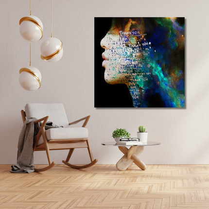 Aluart schilderij 'Thank you'