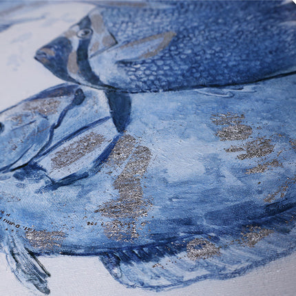 Canvas drieluik schilderij Mondiart 'Oceaan dieren'