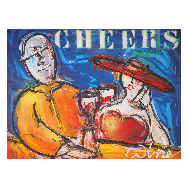Graffiti art 'Cheers'