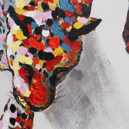 Canvas schilderij 'De gekleurde panters'