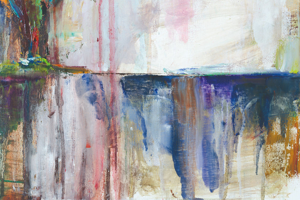 Schilderij 'Watercolor drips'