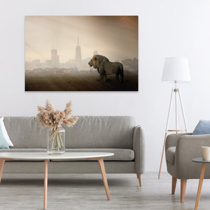 Aluart schilderij 'Lion And The City'