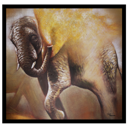 Canvas schilderij 'The Elephant'