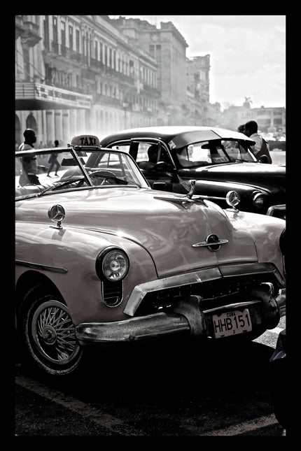 Ingelijste poster 'Taxi's'