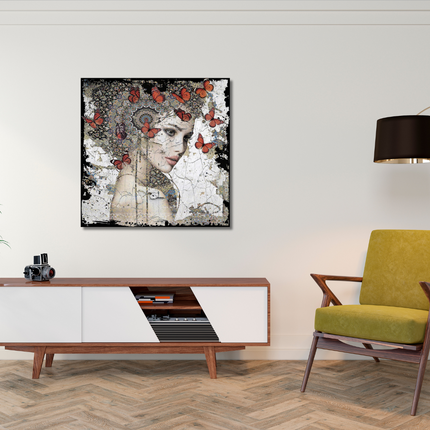 Leather dibond schilderij 'Inspired By You II'