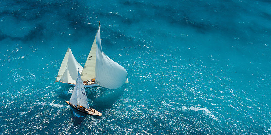 Aluart schilderij 'Croisement blue'
