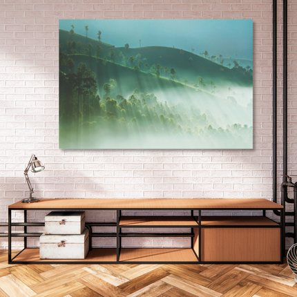 Aluart schilderij 'Landschap West-Ghats-India'