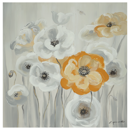 Canvas schilderij 'Mooie klaprozen'