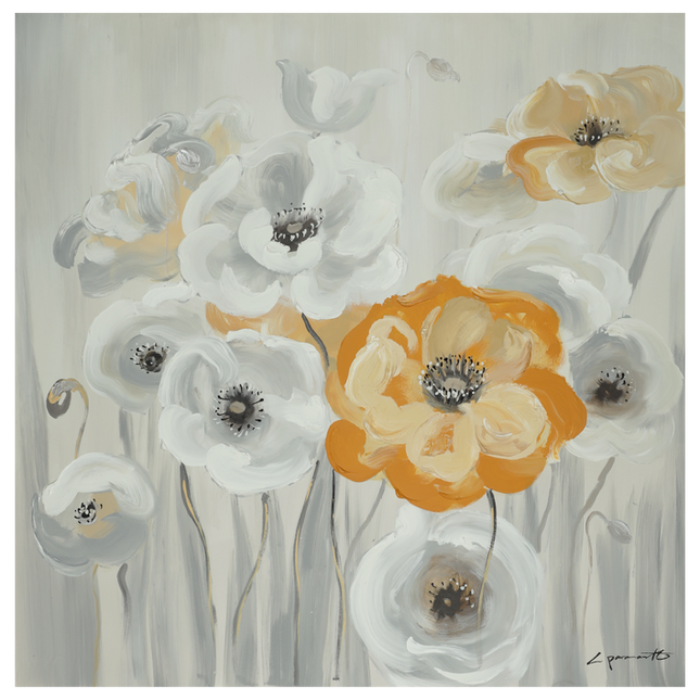 Canvas schilderij 'Mooie klaprozen'