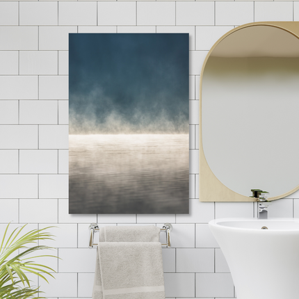 Aluart schilderij 'Morning fog at the Lake'