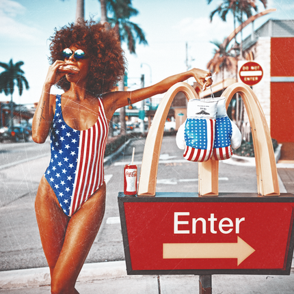 Aluart Schilderij 'Miss American'