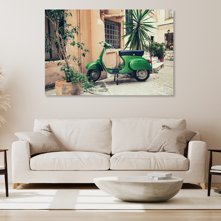 Aluart schilderij 'Oude Italiaanse vespa'