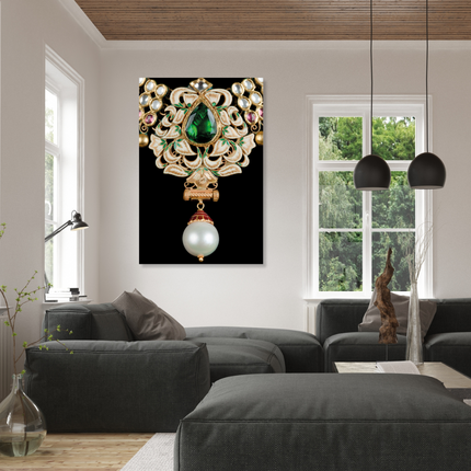 Aluart schilderij 'Close-up of Necklace'