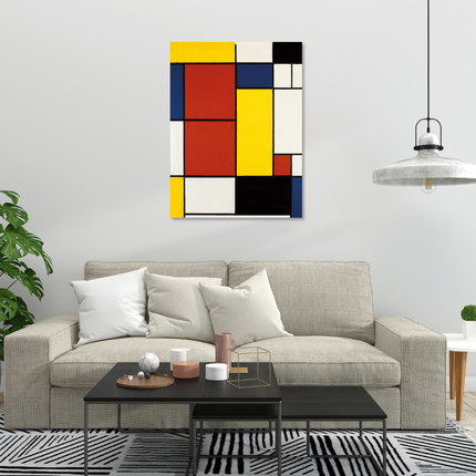 Aluart schilderij 'Abstracte vlakken - Piet Mondriaan'