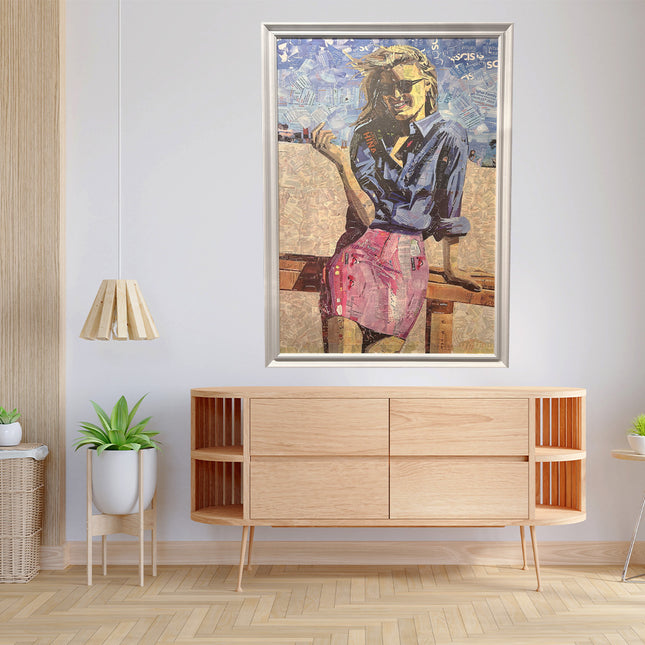 Canvas schilderij 'Zomerse Knipsels'