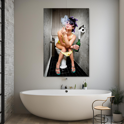 Aluart schilderij 'Morning Routine'