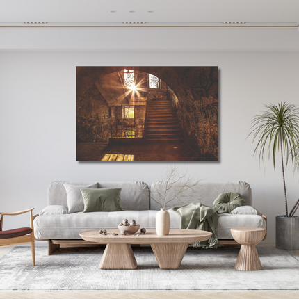 Aluart schilderij 'Verlaten ruimte'