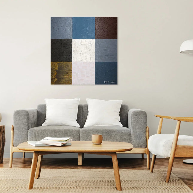 Schilderij Brug Aan Het Meer – Moderne Wanddecoratie Op Schilderij Brug Aan Het Meer – Moderne Wanddecoratie Op