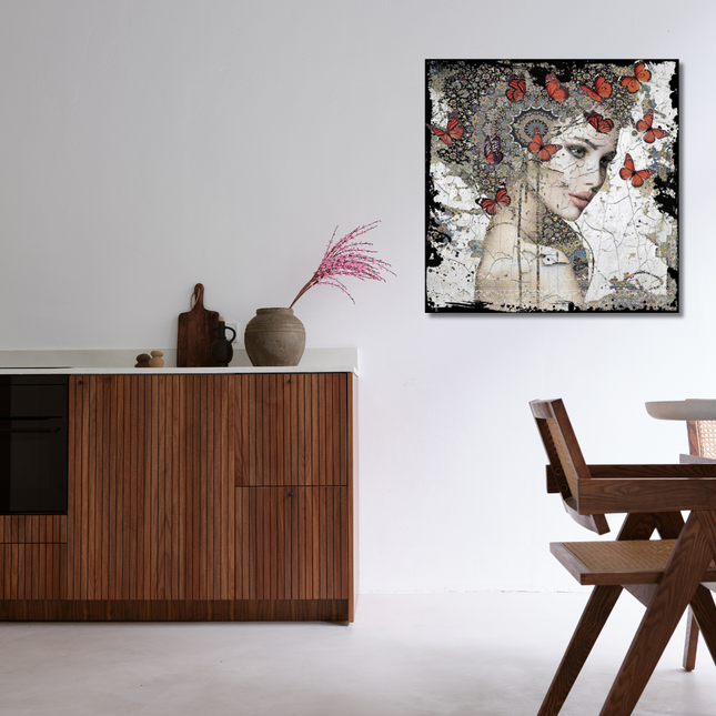 Leather dibond schilderij 'Inspired By You II'