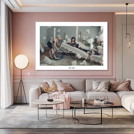 Aluart schilderij 'The clean girls'
