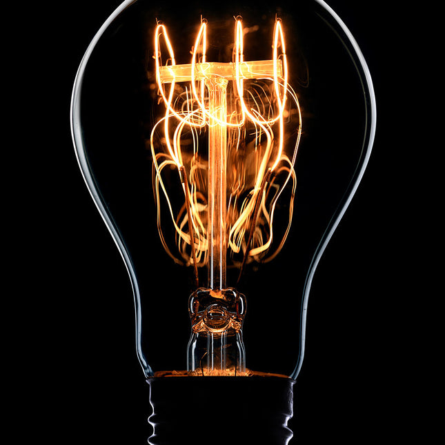 Aluart schilderij 'The Shining Light Bulb'