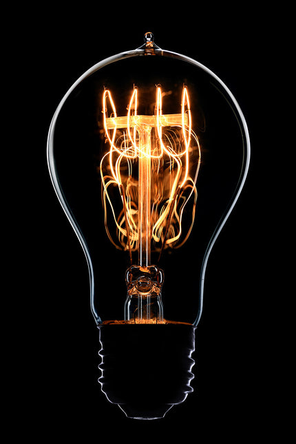 Schilderij 'The Shining Light Bulb'