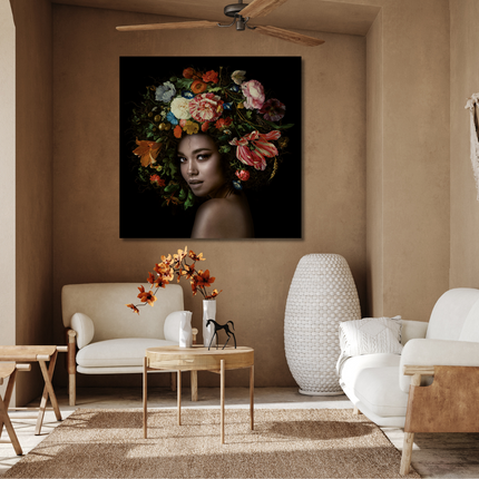 Aluart schilderij 'Flower power'