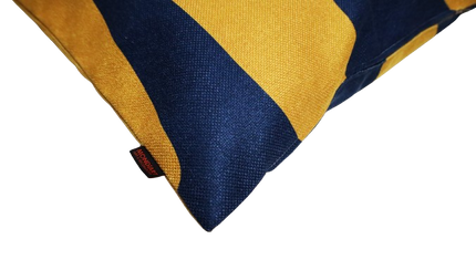 Sierkussen 'Geel en blauw'