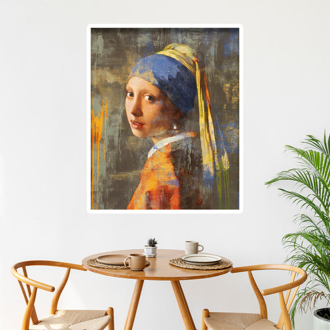 Aluart schilderij 'Meisje met de Parel'