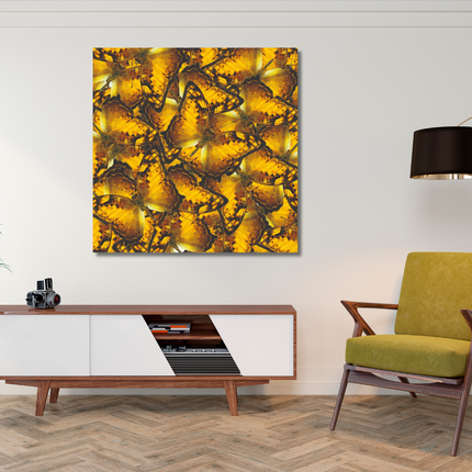 Aluart kunstwerk 'Gouden Vlinders'