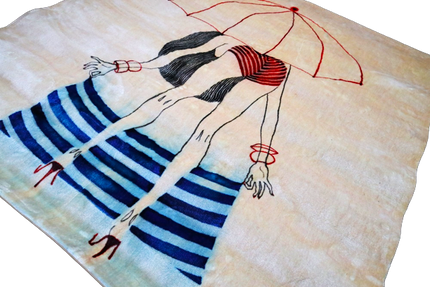 Mondiart vloerkleed 'parasol'