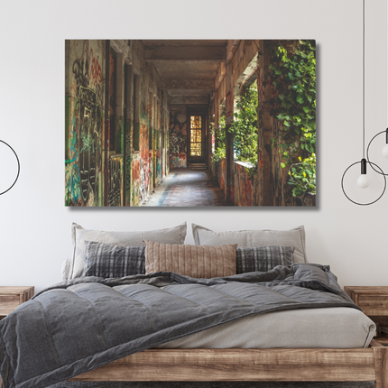 AluArt schilderij 'Abandoned Hall'