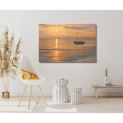 Aluart schilderij 'Golden hour'