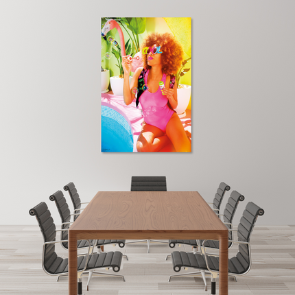 Aluart schilderij 'Bubble women'