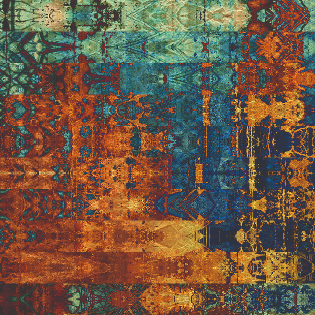 Schilderij 'Colorful geometric pattern'