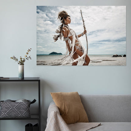 Aluart schilderij 'Wild boohoo women at beach'