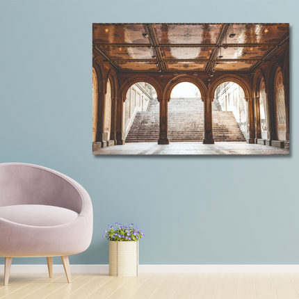 Aluart schilderij 'De trap van het Betheseda Terrace'