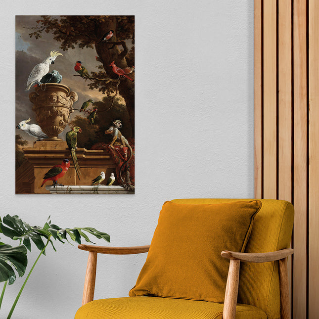 Wandkleed 'De Menagerie, d'Hondecoeter'