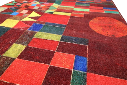 Vloerkleed 'Paul Klee Abstracte Impressies van een Kasteel'